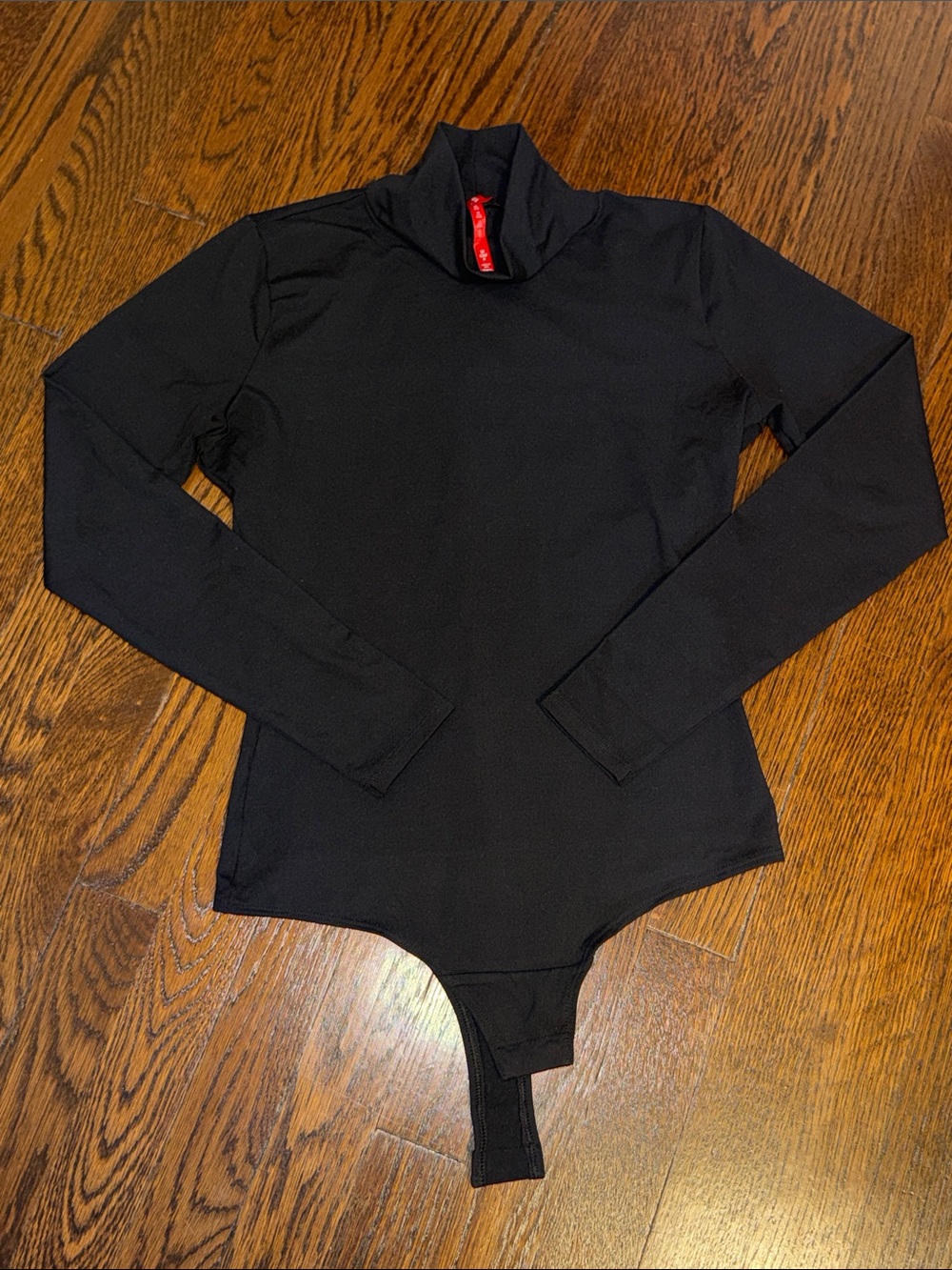 Spanx Black Long-Sleeve Bodysuit
